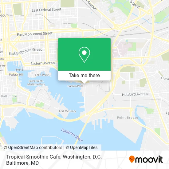 Tropical Smoothie Cafe map