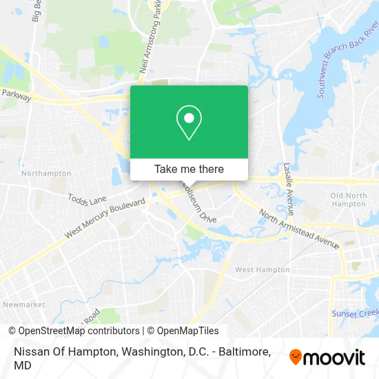 Nissan Of Hampton map