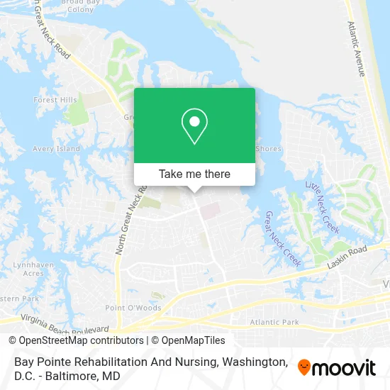 Bay Pointe Rehabilitation And Nursing map