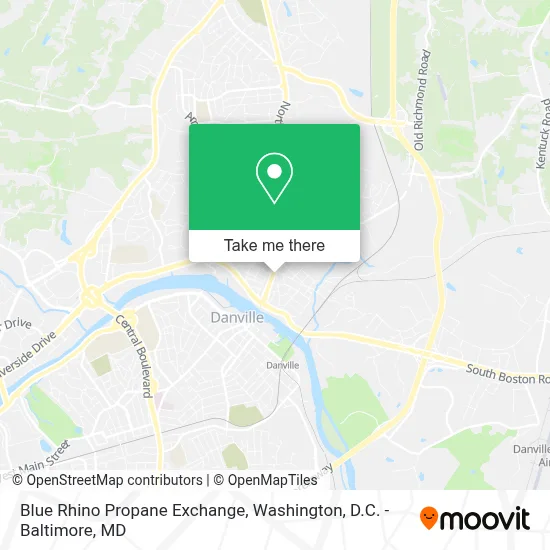 Blue Rhino Propane Exchange map