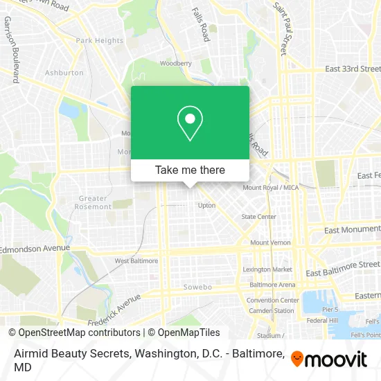 Airmid Beauty Secrets map