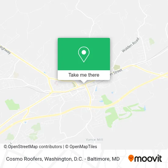 Cosmo Roofers map