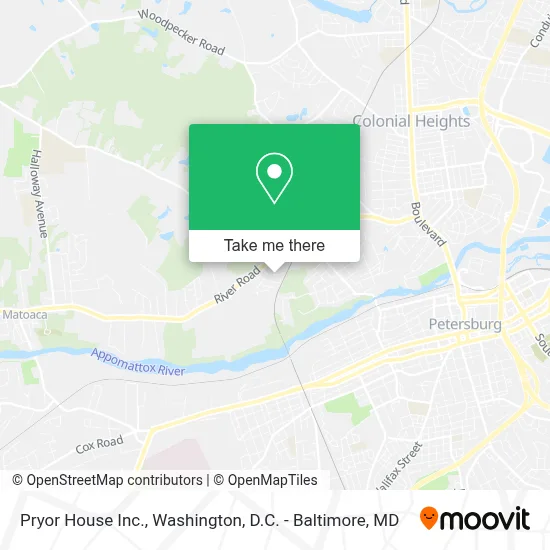 Pryor House Inc. map