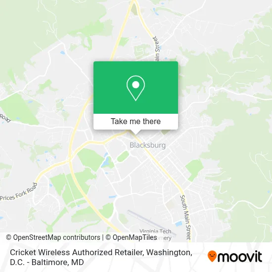 Cricket Wireless Authorized Retailer map