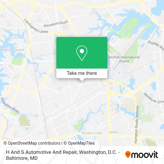 H And S Automotive And Repair map