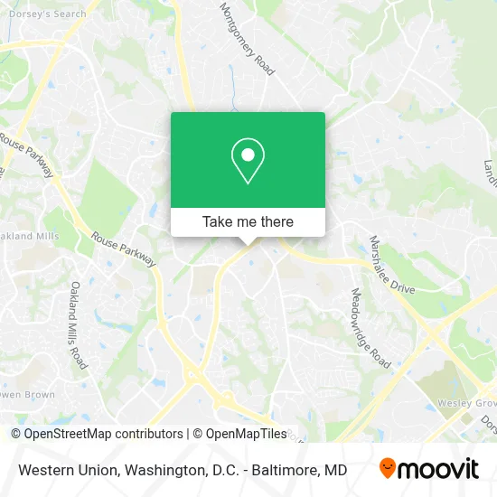 Western Union map