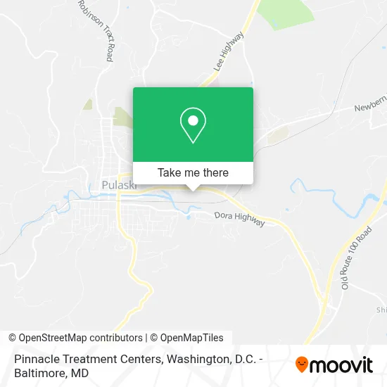 Pinnacle Treatment Centers map