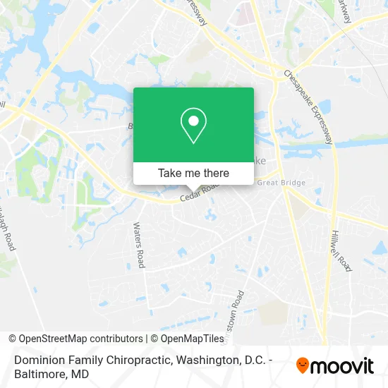 Dominion Family Chiropractic map