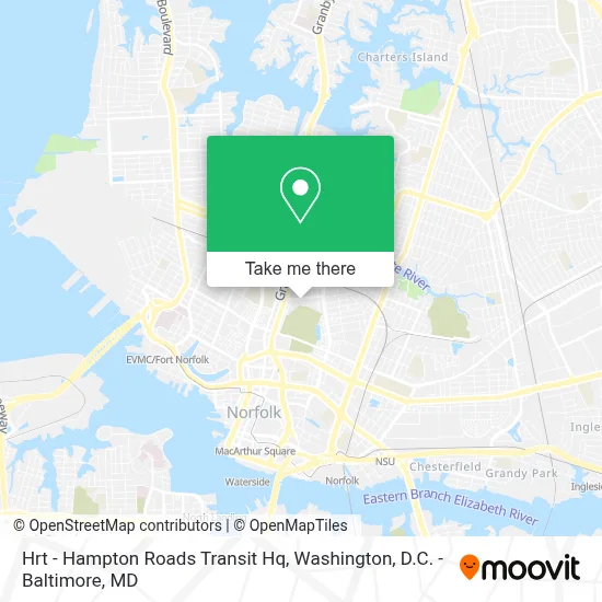 Hrt - Hampton Roads Transit Hq map