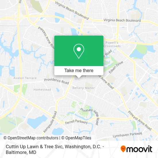 Cuttin Up Lawn & Tree Svc map