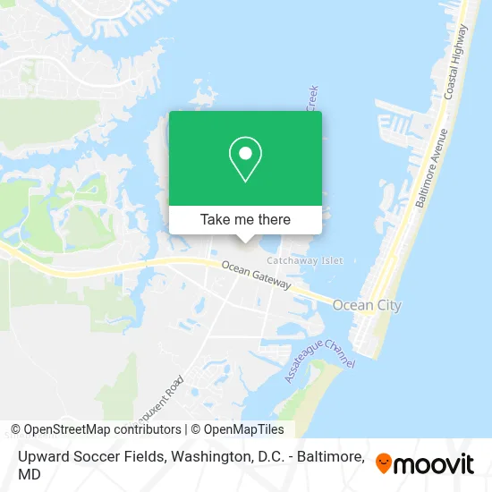 Upward Soccer Fields map