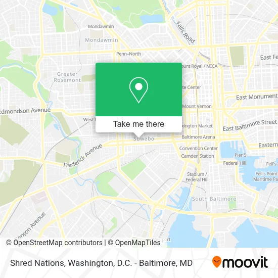 Shred Nations map