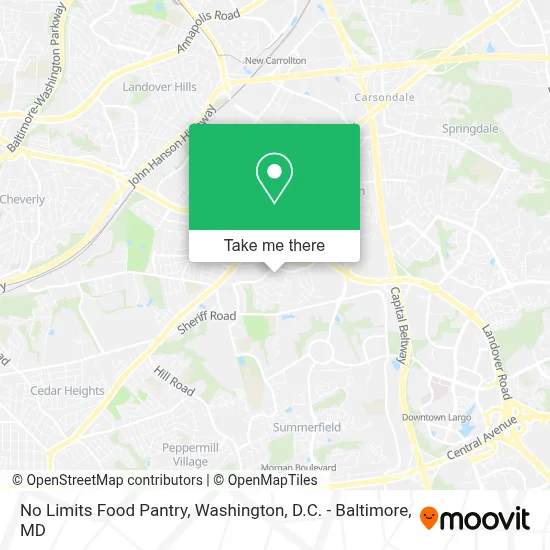 No Limits Food Pantry map
