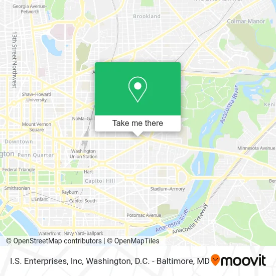 I.S. Enterprises, Inc map