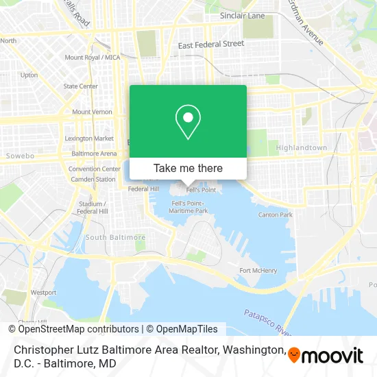 Christopher Lutz Baltimore Area Realtor map