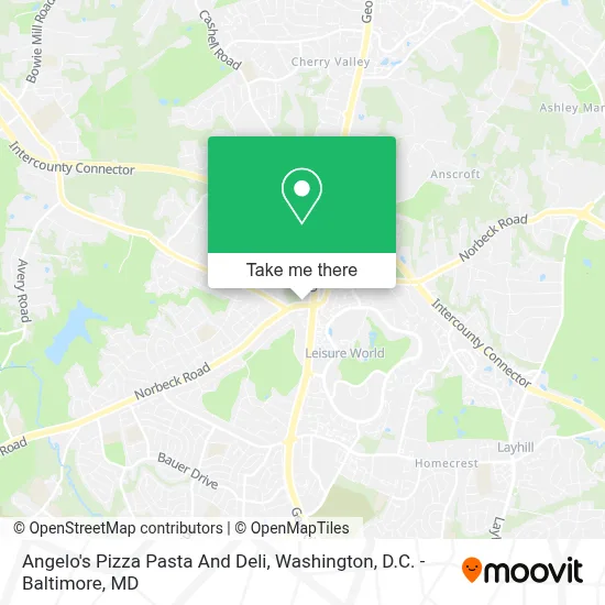 Angelo's Pizza Pasta And Deli map