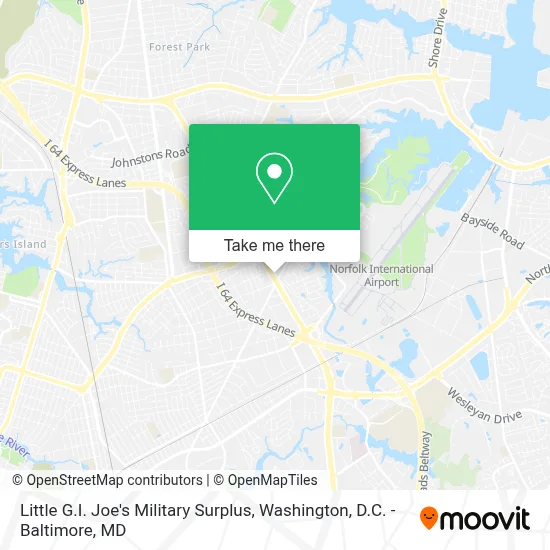Little G.I. Joe's Military Surplus map