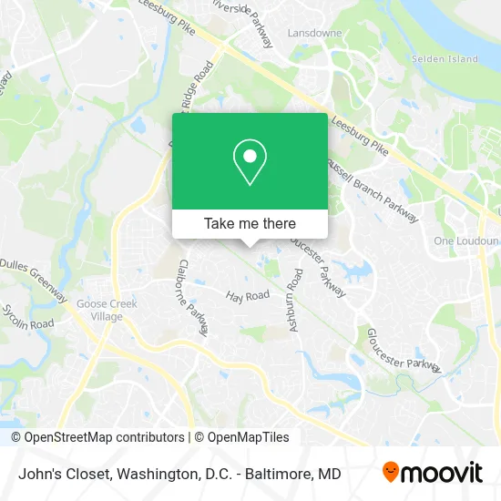 John's Closet map