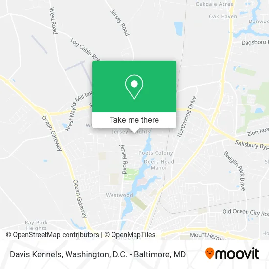 Davis Kennels map