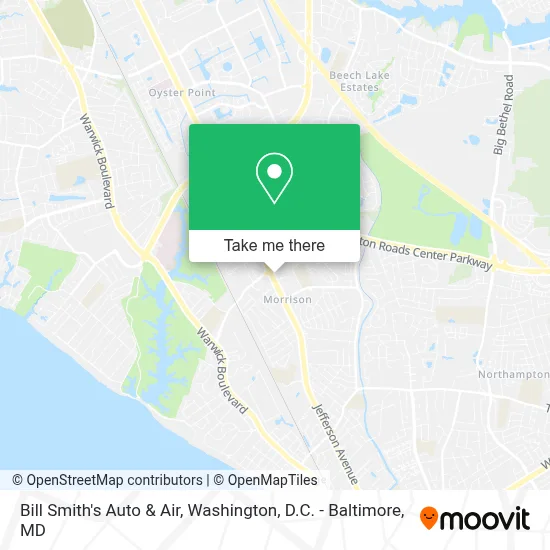 Bill Smith's Auto & Air map