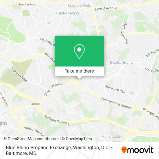 Blue Rhino Propane Exchange map