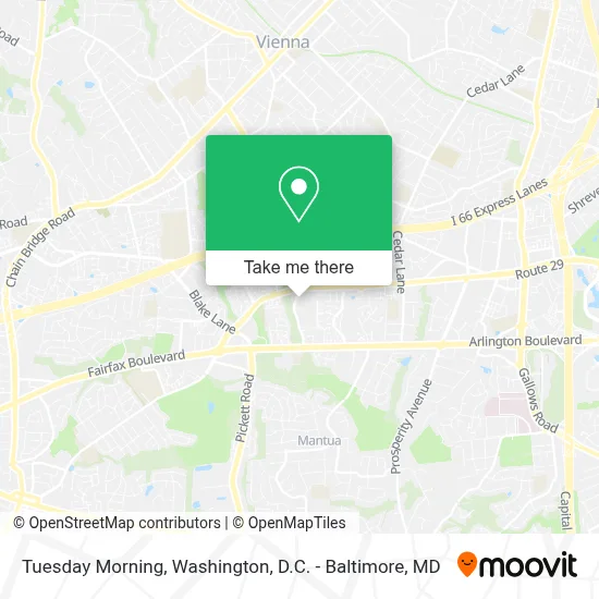 Tuesday Morning map