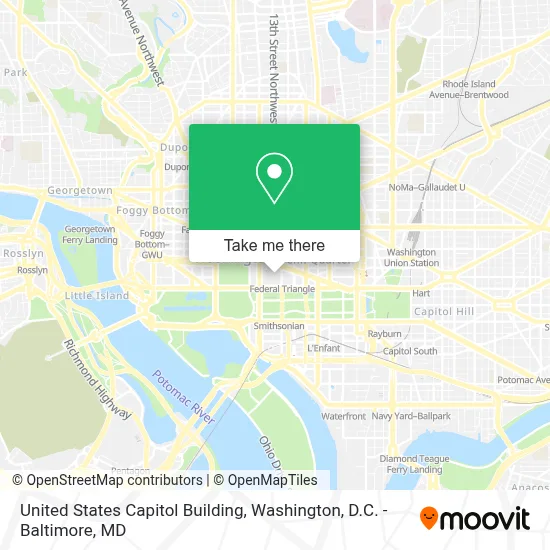 United States Capitol Building map