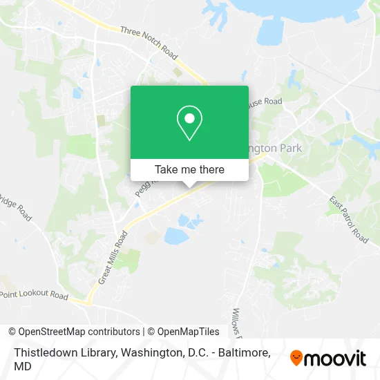Thistledown Library map