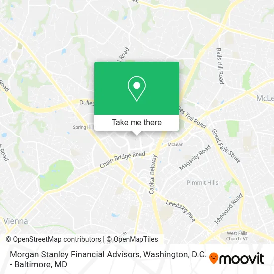 Morgan Stanley Financial Advisors map