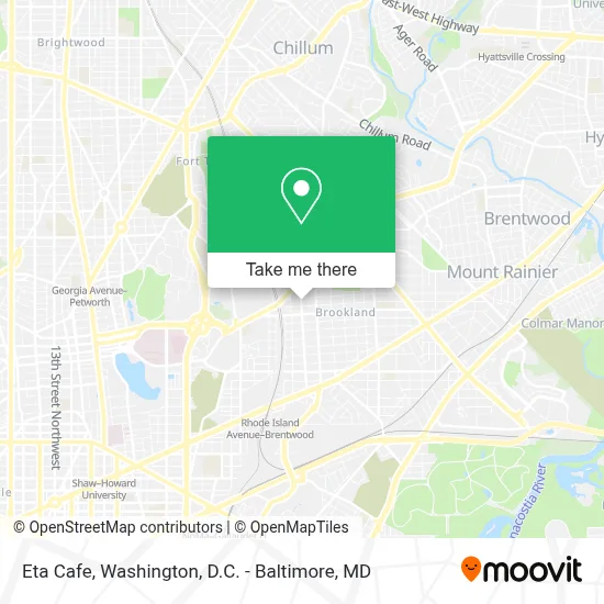 Eta Cafe map