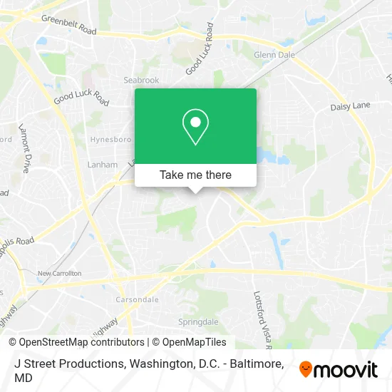 J Street Productions map