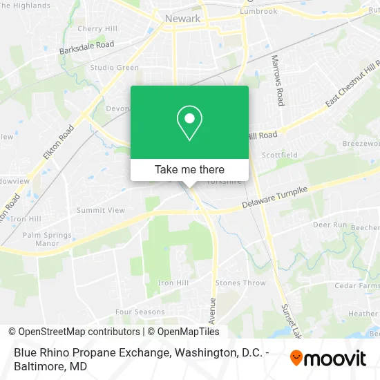 Blue Rhino Propane Exchange map