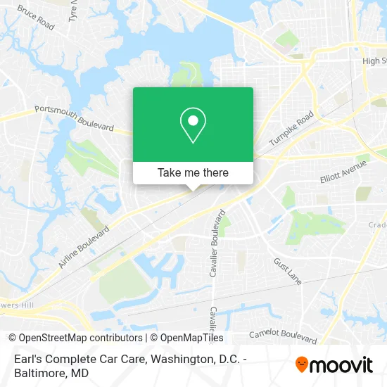 Earl's Complete Car Care map