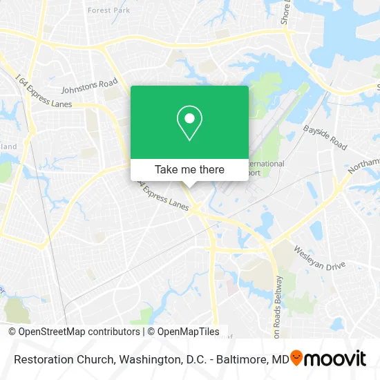 Restoration Church map