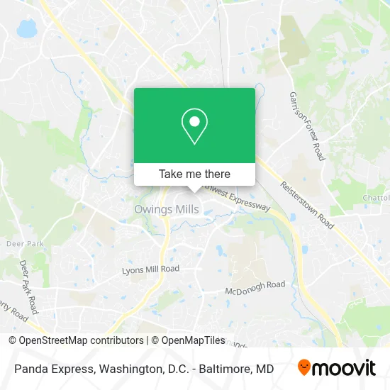 Panda Express map
