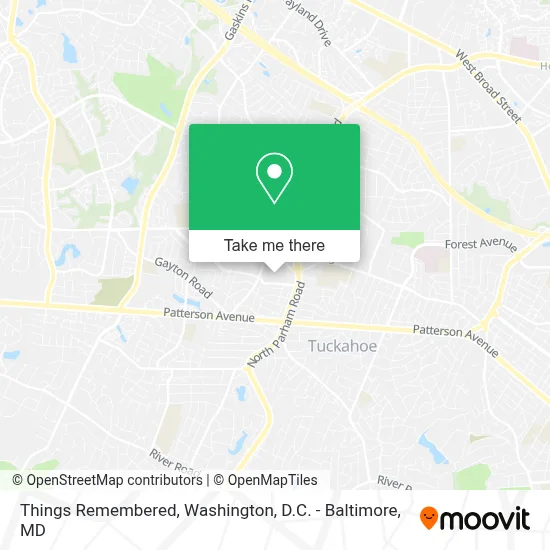 Things Remembered map