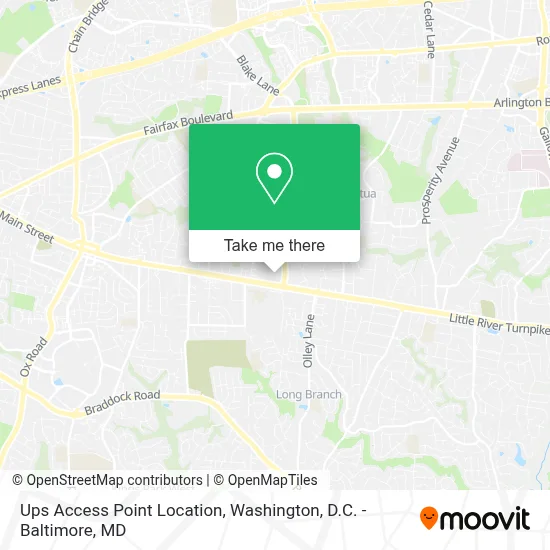 Ups Access Point Location map