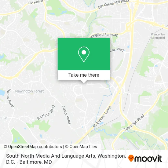 South-North Media And Language Arts map