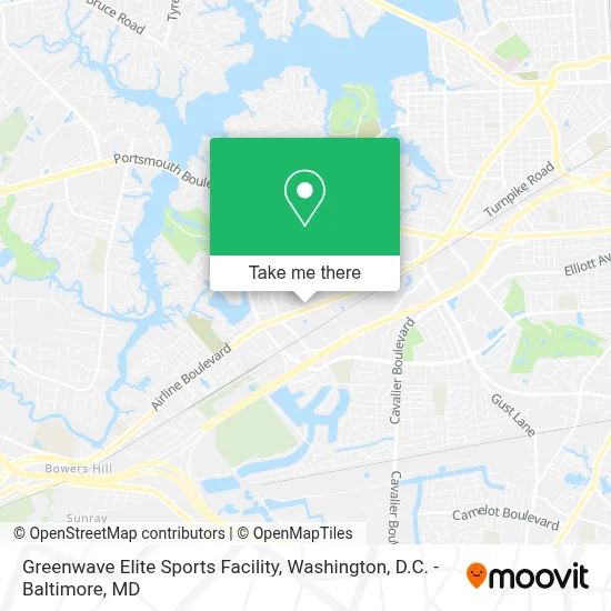 Greenwave Elite Sports Facility map