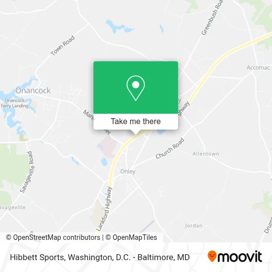 Hibbett Sports map