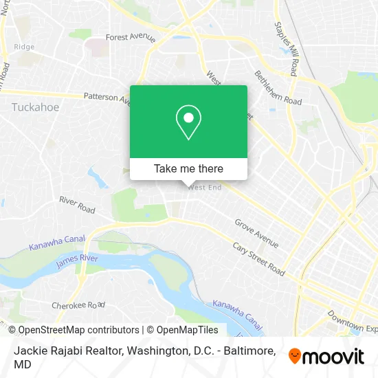 Jackie Rajabi Realtor map