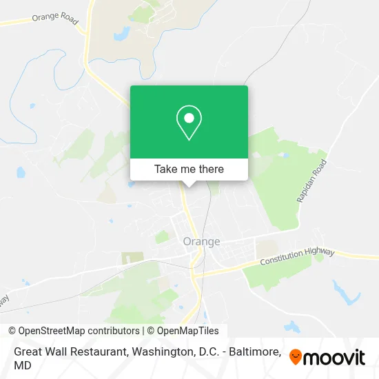 Great Wall Restaurant map