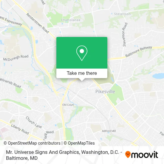 Mr. Universe Signs And Graphics map