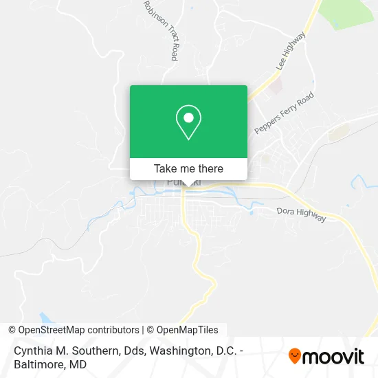 Cynthia M. Southern, Dds map
