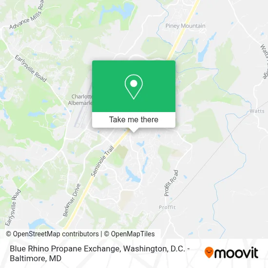 Blue Rhino Propane Exchange map