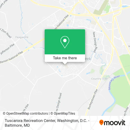 Tuscarora Recreation Center map