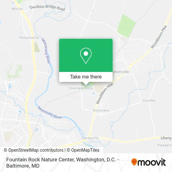 Fountain Rock Nature Center map