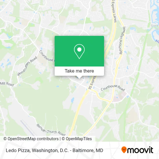 Ledo Pizza map