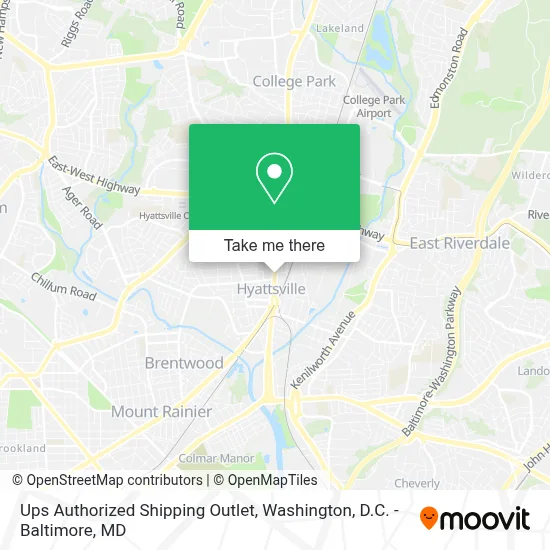 Ups Authorized Shipping Outlet map