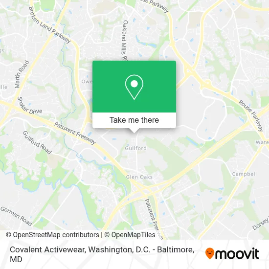 Covalent Activewear map